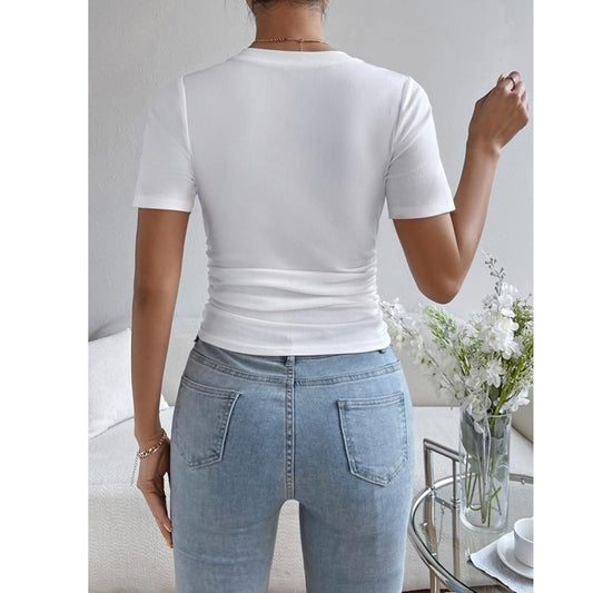 SHEIN Shein Womens Tops S / White SHEIN - Rushed Design Tank Top