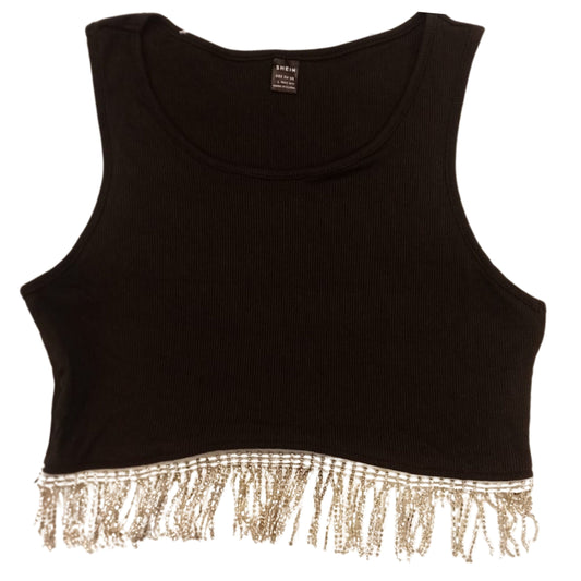 SHEIN Shein Womens Tops L / Black SHEIN - Sexy Classic Crop Top