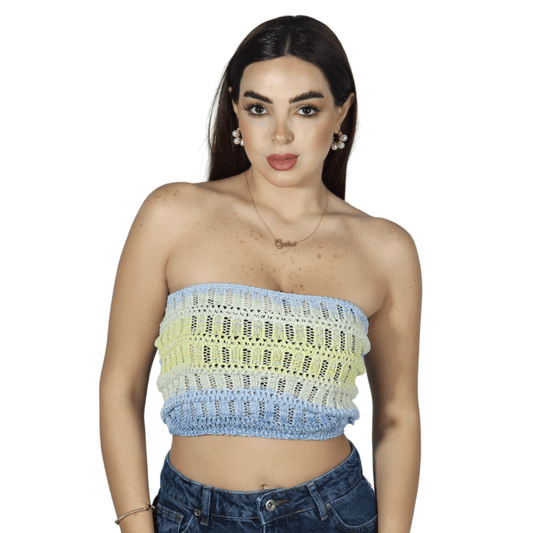 SHEIN Shein Womens Tops M / Multi-Color SHEIN - Sexy Off Shoulder Crop Top