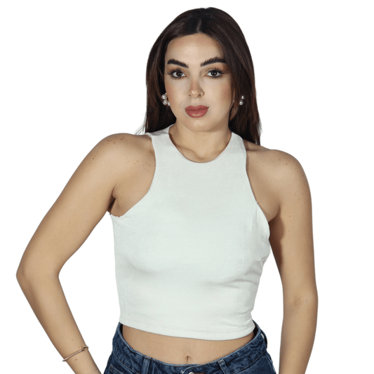 SHEIN Shein Womens Tops S / Off-White SHEIN - Sexy Tank Top