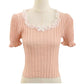 SHEIN Shein Womens Tops M / Pink SHEIN - Sleeve Lace Up Blouse