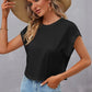 SHEIN Shein Womens Tops L / Black SHEIN - Sleeve Round Neck T-Shirt