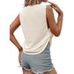 SHEIN Shein Womens Tops M / Off-White SHEIN - Sleeveless Knit Tank Top