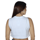 SHEIN Shein Womens Tops S / White SHEIN - Sold Color Crop Top