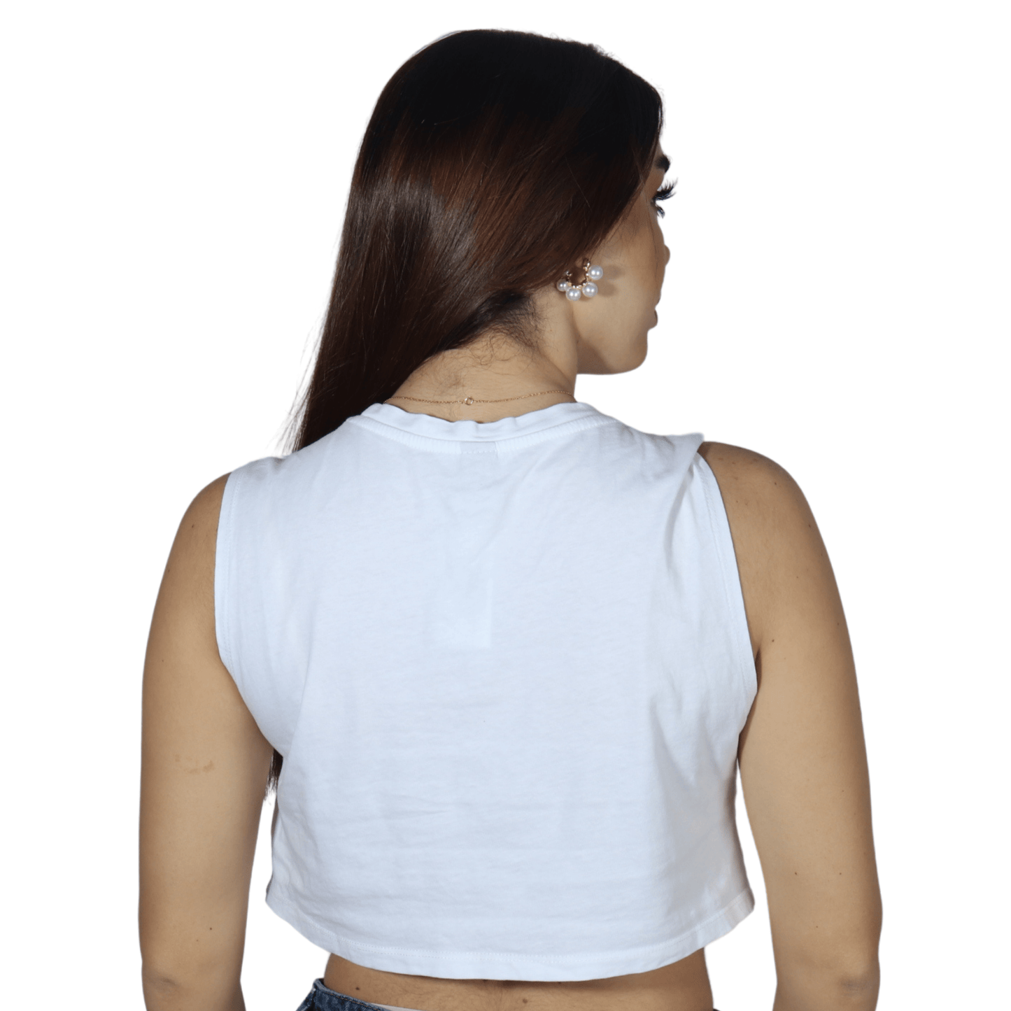SHEIN Shein Womens Tops S / White SHEIN - Sold Color Crop Top