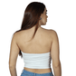 SHEIN Shein Womens Tops Tall S / White SHEIN - Solid Color Cropped Casual Tube Top