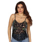 SHEIN Shein Womens Tops M / Multi-Color SHEIN - Sparkle stitch crop top