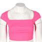 SHEIN Shein Womens Tops L / Pink SHEIN - Square Neck Blouse