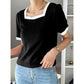 SHEIN Shein Womens Tops S / Black SHEIN - Square Neck T-Shirt