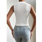 SHEIN Shein Womens Tops S / White SHEIN - Texture SolId crop top Design