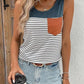SHEIN Shein Womens Tops L / Multi-Color SHEIN - Women's Striped Color Block Tank Top