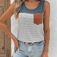 SHEIN Shein Womens Tops L / Multi-Color SHEIN - Women's Striped Color Block Tank Top
