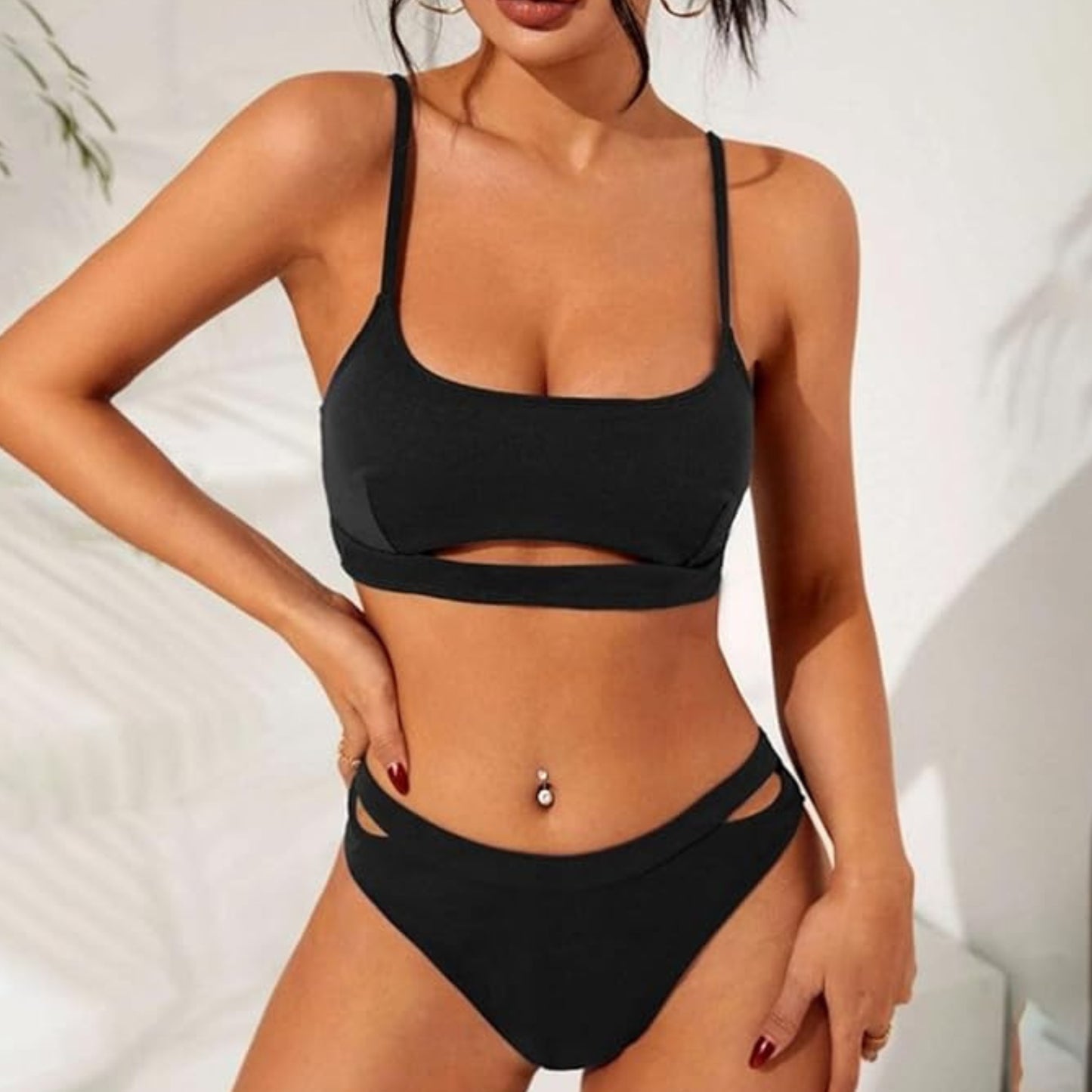 SHEIN - Cut out peekaboo bikini