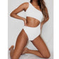 SHEIN - One Piece Cut Out Shoulder Swimsuit