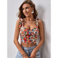 SHEIN - Floral Print Tie Shoulder Cami crop top