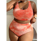 SHEIN - Tie dye effect bikini