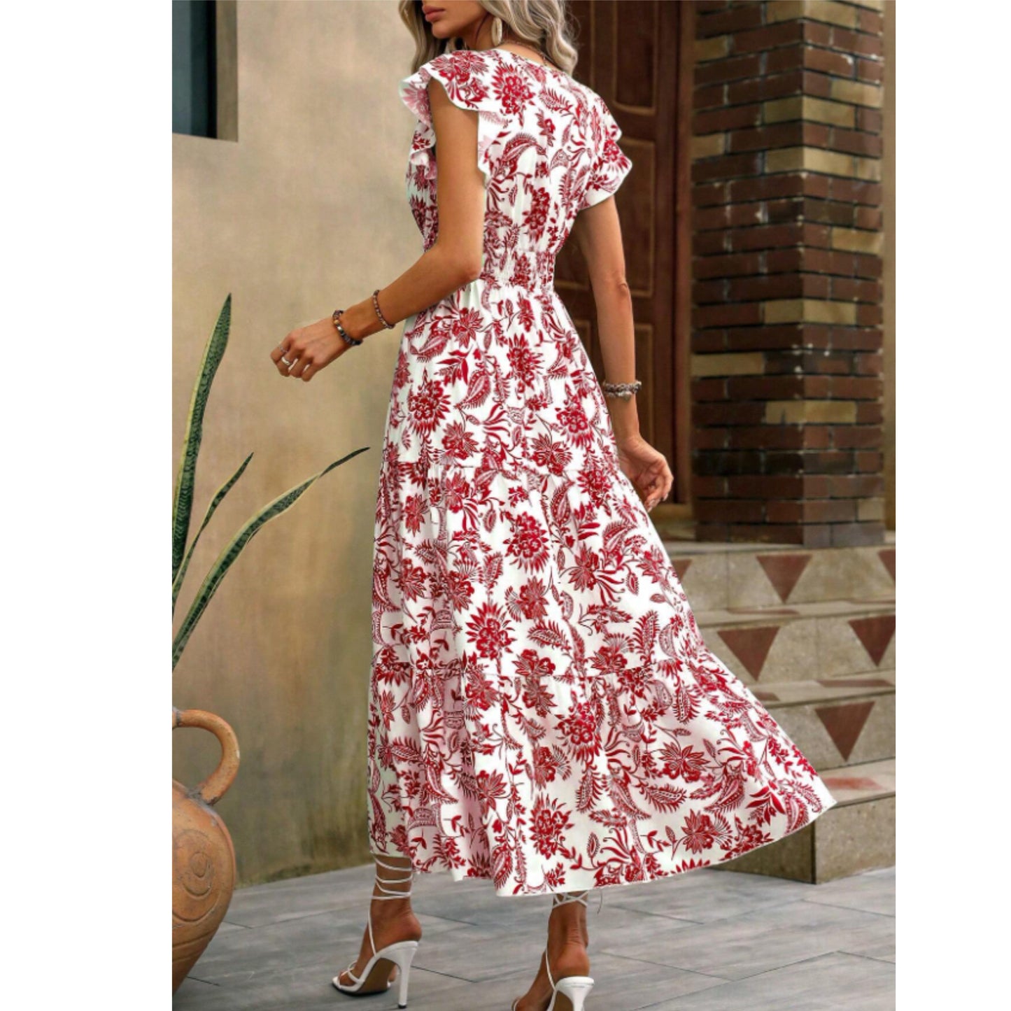 SHEIN - Floral simple long dress