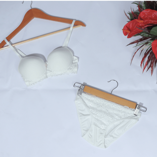 SISMA Womens Underwear 75 / White SISMA - Sold Color Set Two Pieces Underwear