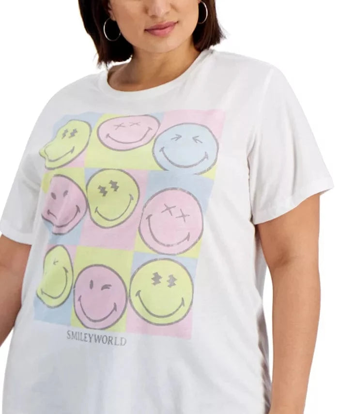 SMILEY WORLD Womens Tops SMILEY WORLD - Trendy Plus Size SmileyWorld T-Shirt
