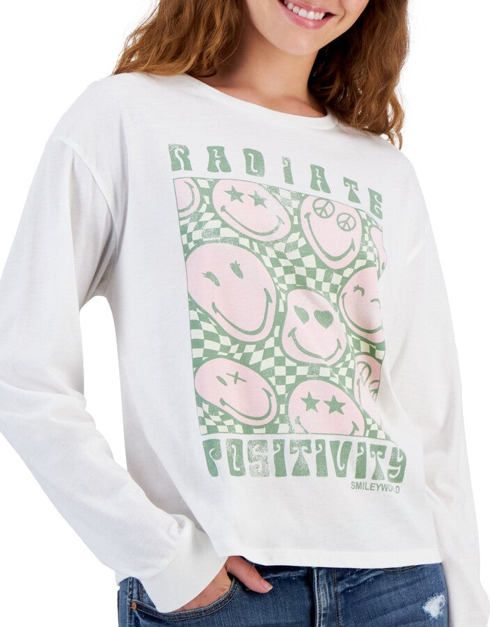 SMILEY WORLD - Positivity Long-Sleeve Blouse