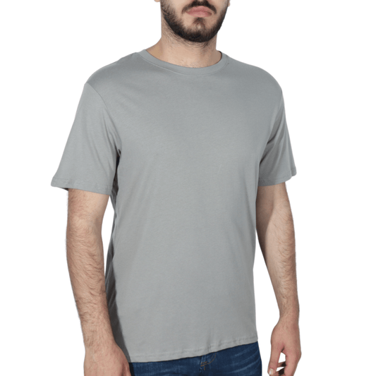 SMOG Mens Tops M / Grey SMOG - Solid Crew Neck T-Shirt