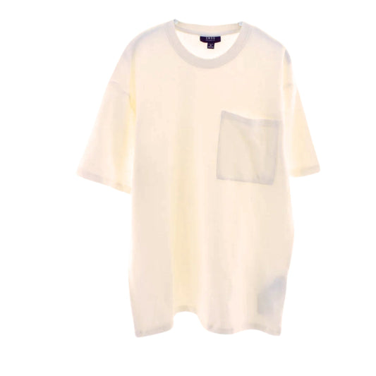 SMOG Mens Tops XS / Off-White SMOG - Texture Sold Color Design Short Sleeves T-Shirt