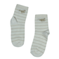 SOCKS LAND Socks SOCKS LAND - Glitter Striped Flower Detailed Midi Socks