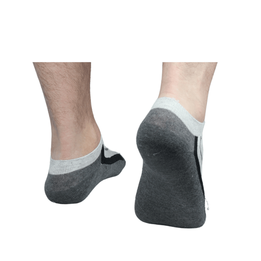 SOCKS LAND Socks SOCKS LAND - Grey Detailed Soft Low Cut Socks