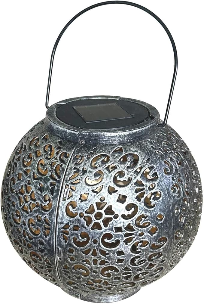 SOLAR Garden Accessories Silver SOLAR - Hanging Outdoor Garden Lamp with Solar Charging