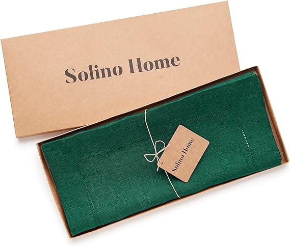 SOLINO HOME Home Decoration & Accessories Green SOLINO HOME - Linen Table Runner