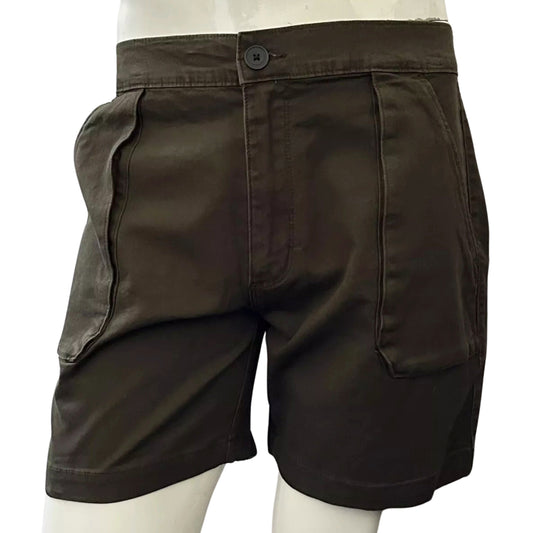 ST.JOHN'S BAY Mens Bottoms XL / Green / 40 ST.JOHN'S BAY - Multi pocket cotton shorts