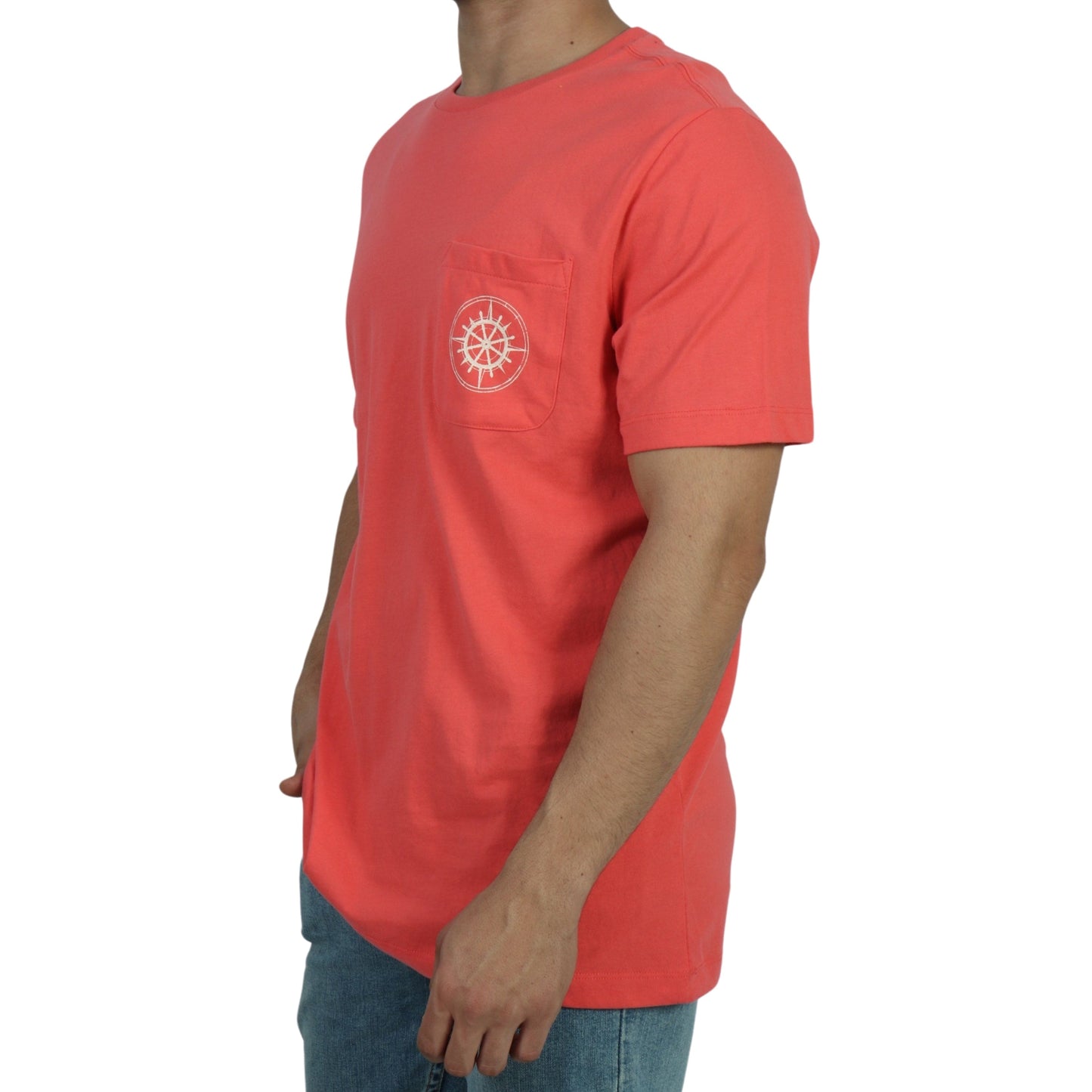 ST.JOHN'S BAY Mens Tops M / Coral ST.JOHN'S BAY - Crew Neck T-Shirt