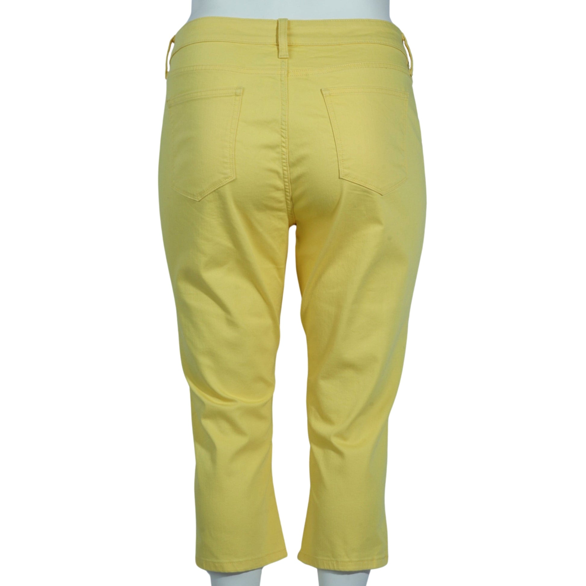 ST.JOHN'S BAY Womens Bottoms XL / Yellow ST.JOHN'S BAY - Belt Loops Capri