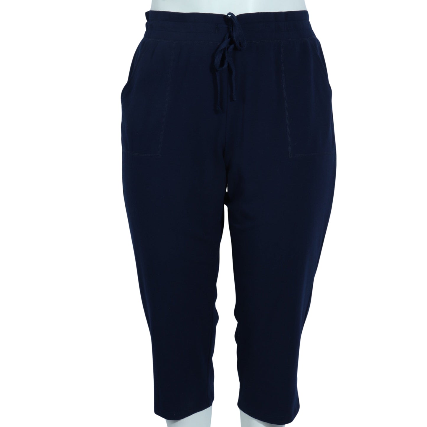 ST.JOHN'S BAY Womens Bottoms XXL / Navy ST.JOHN'S BAY - Drawstring Capri