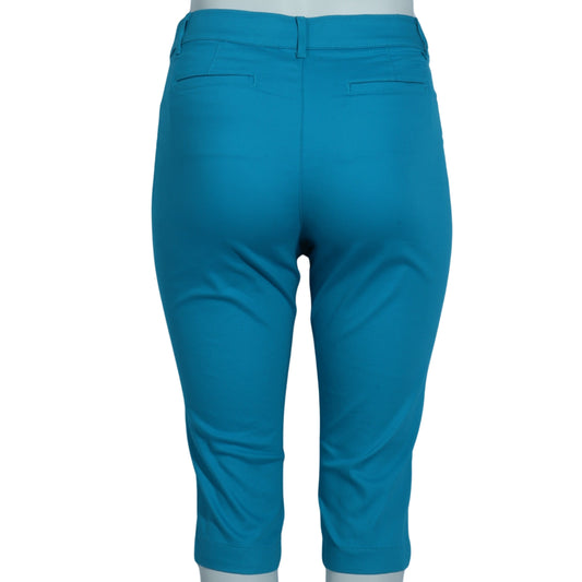 ST.JOHN'S BAY Womens Bottoms XL / Blue ST.JOHN'S BAY - Side Pockets Capri