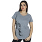 ST.JOHN'S BAY Womens Tops M / Grey ST.JOHN'S BAY - Front AnimalPrinted T-Shirt