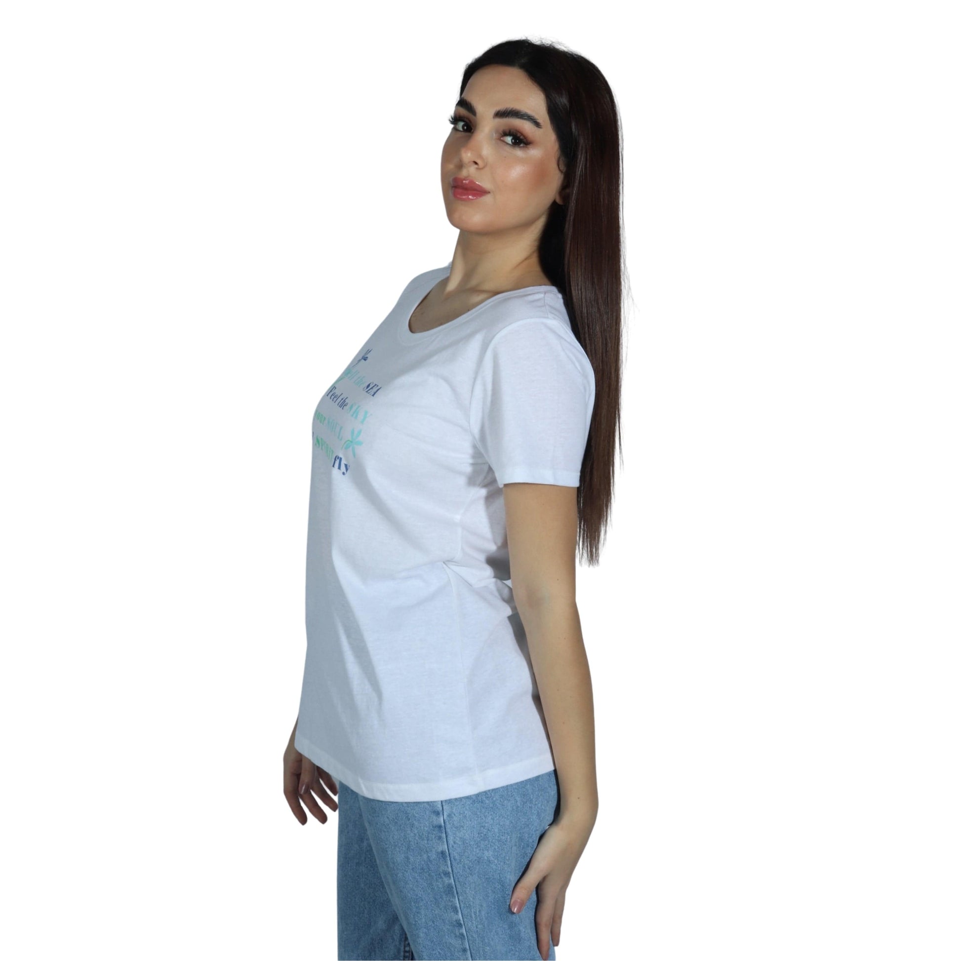 ST.JOHN'S BAY Womens Tops M / White ST.JOHN'S BAY - Short Sleeve T-Shirt