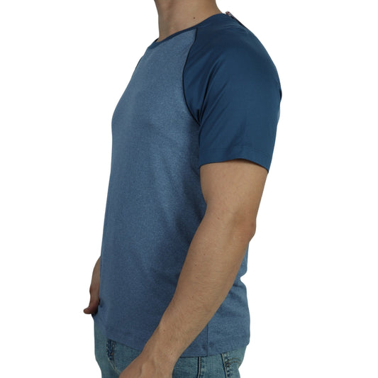 STAFFORD Mens Tops S / Blue STAFFORD - Colored Sleeve Top