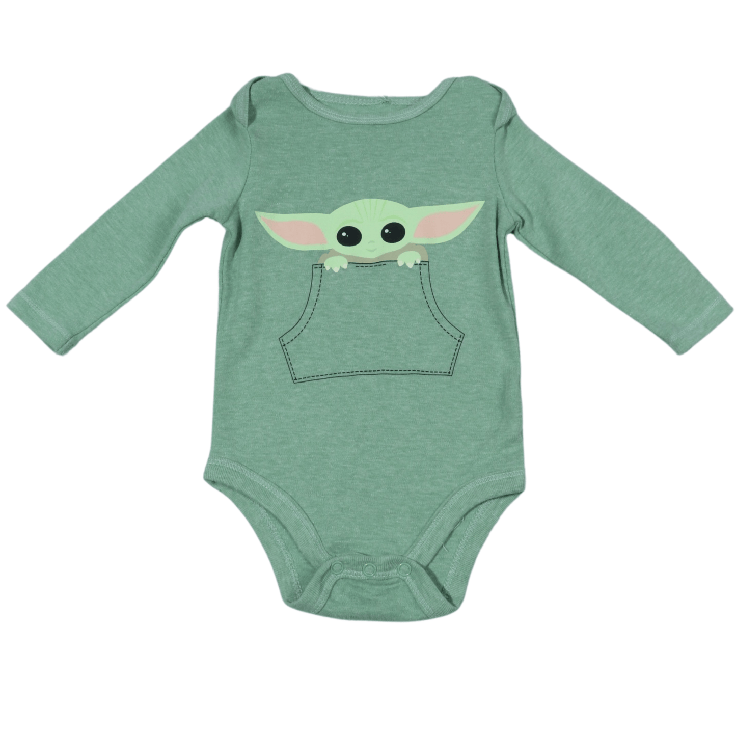 STAR WARS Baby Boy 3-6 Month / Green STAR WARS - Baby yoda bodysuit