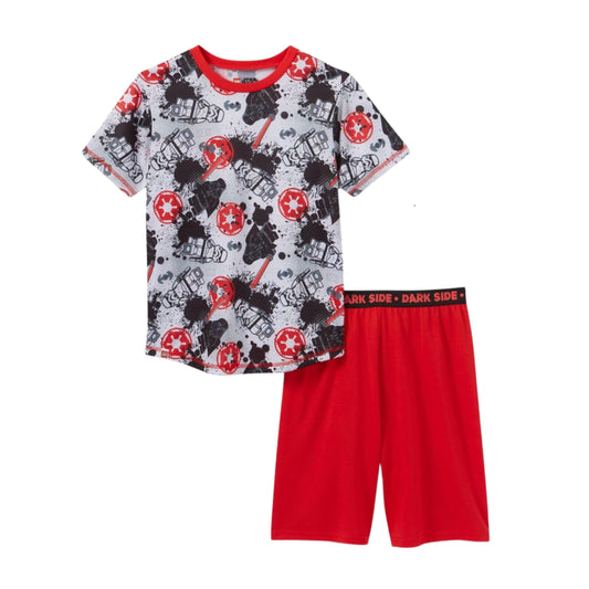 STAR WARS Boys Set L / Multi-Color STAR WARS -  Boys Short Sleeve Graphic Print Two Pieces Sleepwear