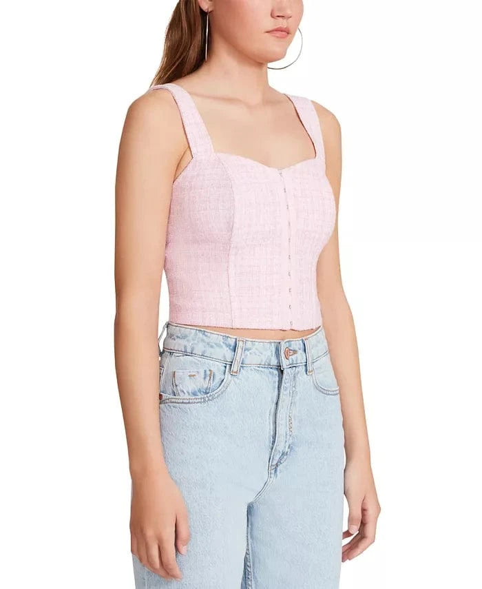 STEVE MADDEN Womens Tops STEVE MADDEN - Bouclé Up Bustier Top