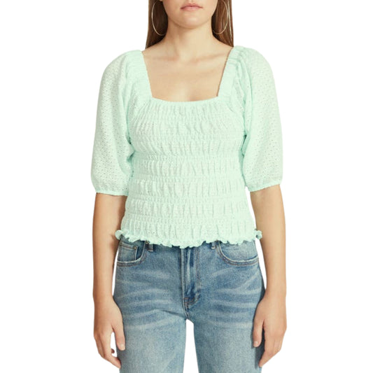 STEVE MADDEN -  Smock My Way Eyelet Top