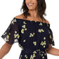 STUDIO ONE Womens Dress STUDIO ONE - Plus Short Sleeve Floral Fit Flare Dress