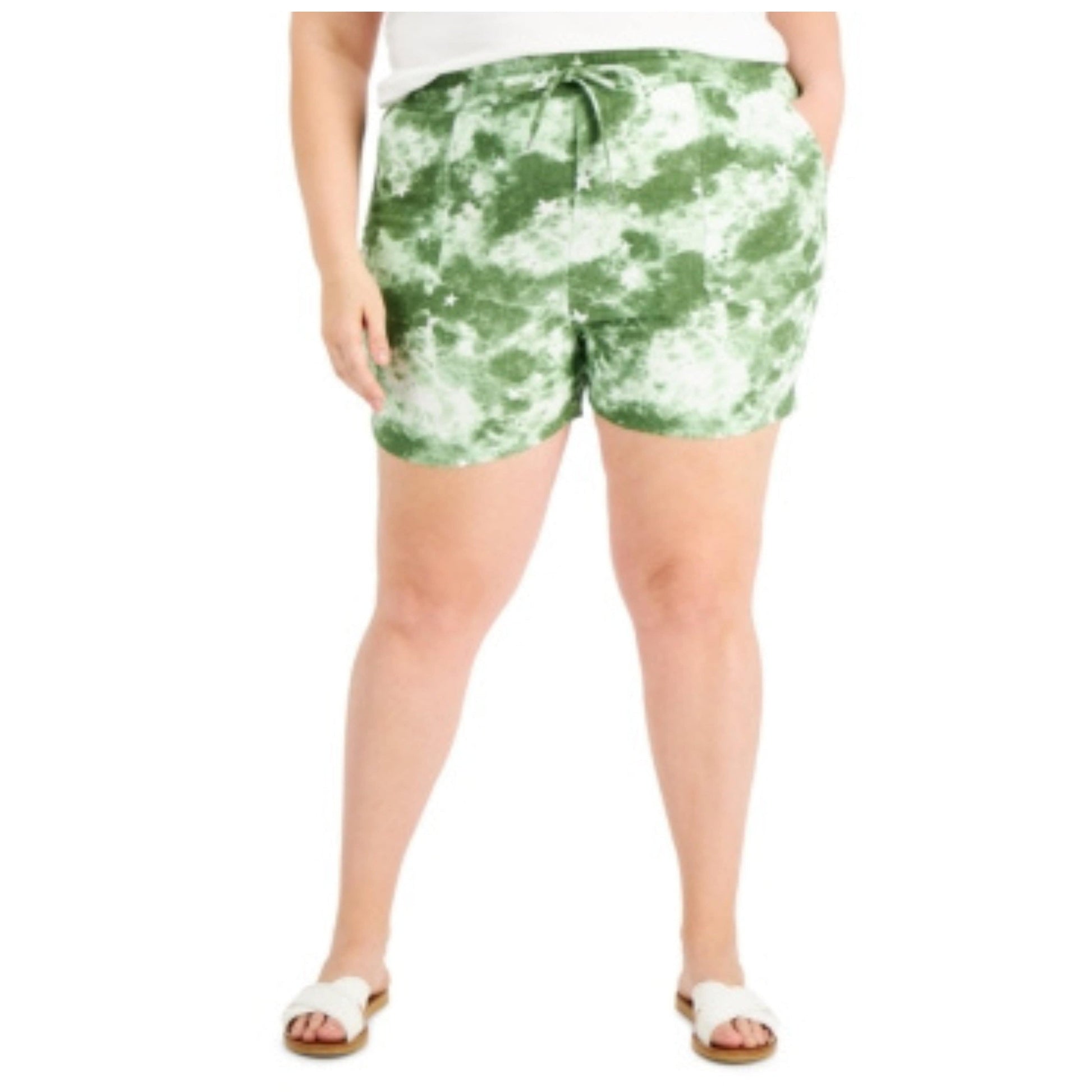 STYLE & CO. Womens Bottoms XXL / Multi-Color STYLE & CO. - Printed Drawstring Shorts