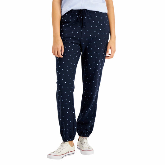 STYLE & CO Womens Bottoms S / Blue STYLE & CO - Star-Print Sweatpants