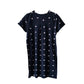 STYLE & CO. Womens Dress XS / Navy STYLE & CO. - Heart-Print T-Shirt Dress