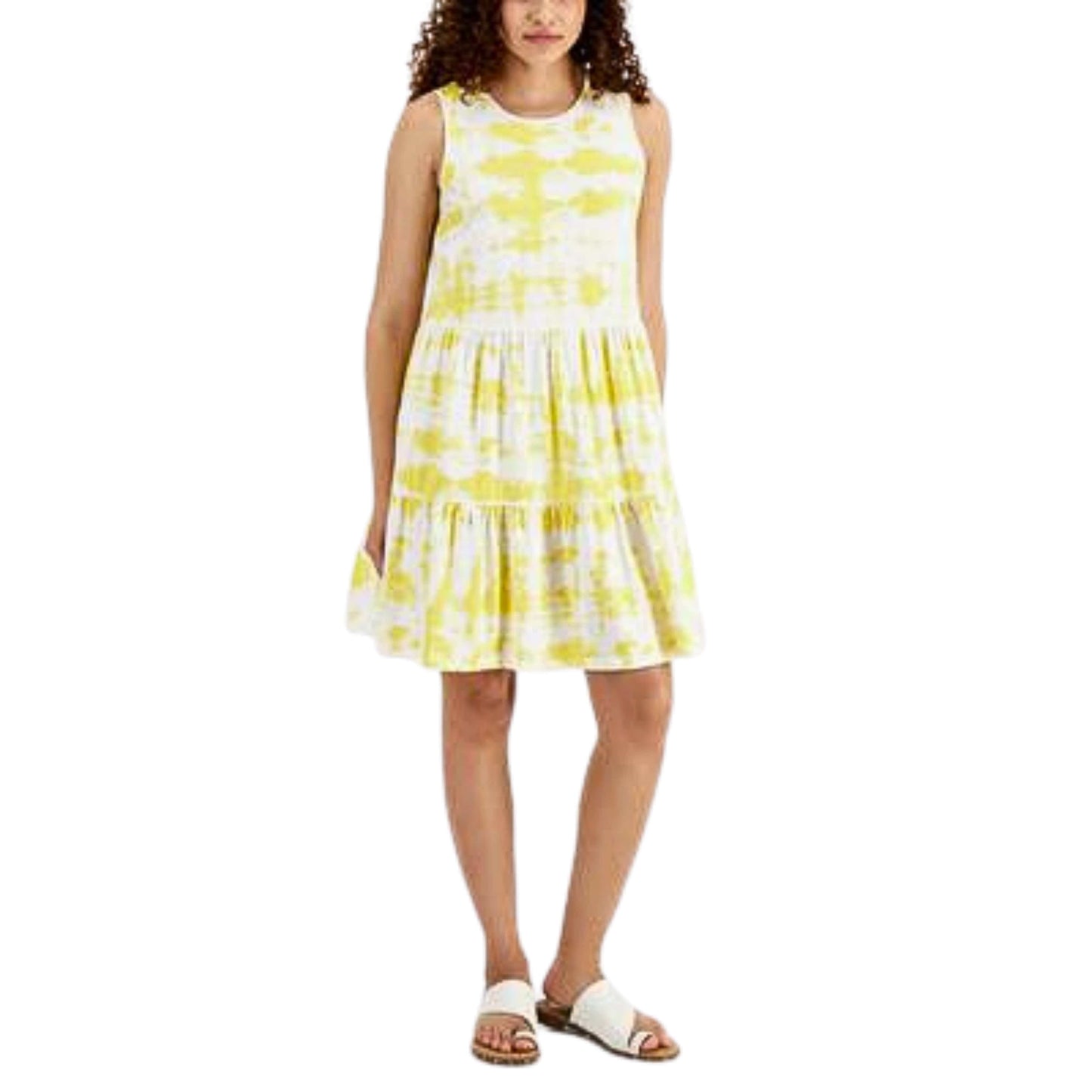 STYLE & CO. Womens Dress Petite M / Multi-Color STYLE & CO. - Petite Tiered short Dress