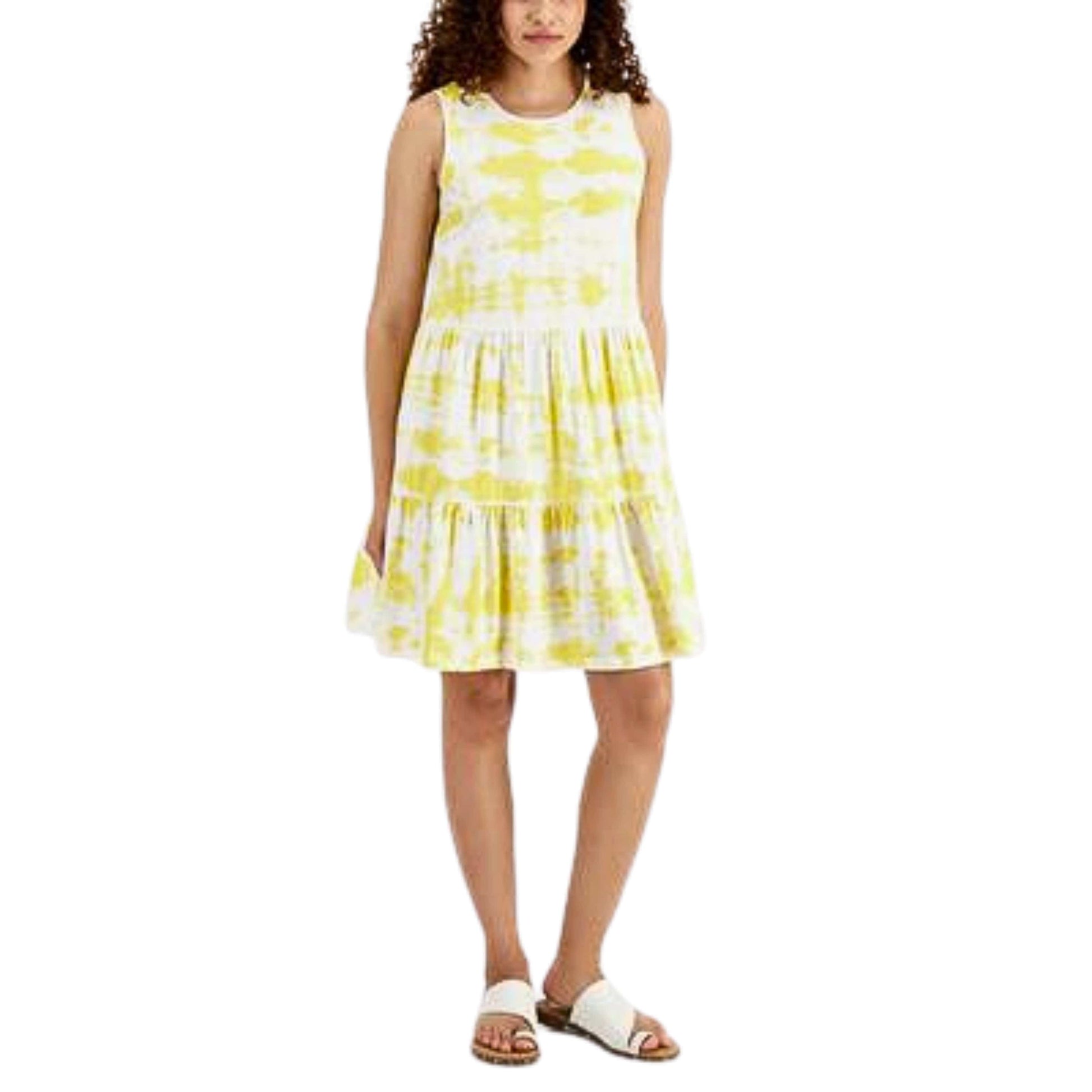 STYLE & CO. Womens Dress Petite M / Multi-Color STYLE & CO. - Petite Tiered short Dress