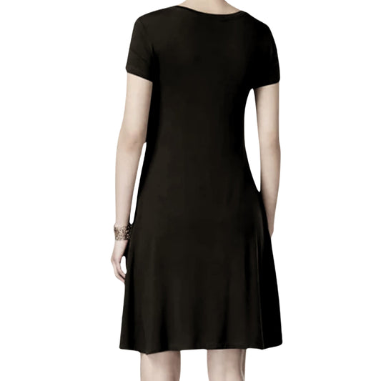 STYLE & CO. Womens Dress STYLE & CO. - Short-Sleeve A-Line Dress