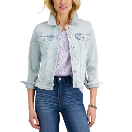 STYLE & CO Womens Jackets XS / Light Blue STYLE & CO -  Classic Denim Jacket